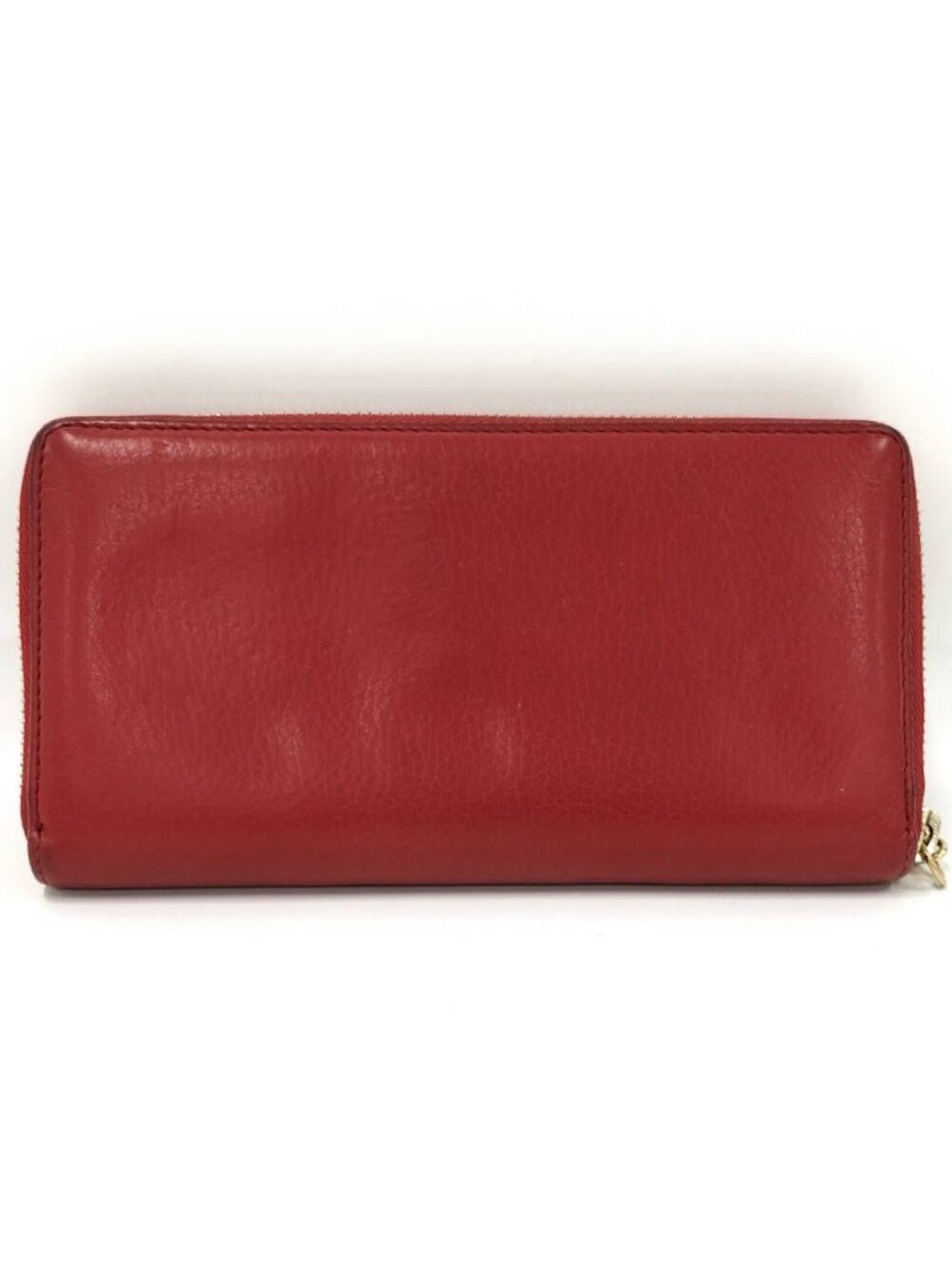 Gucci Zip Around Wallet Interlocking Soho Leather Red - Picture 3 of 10
